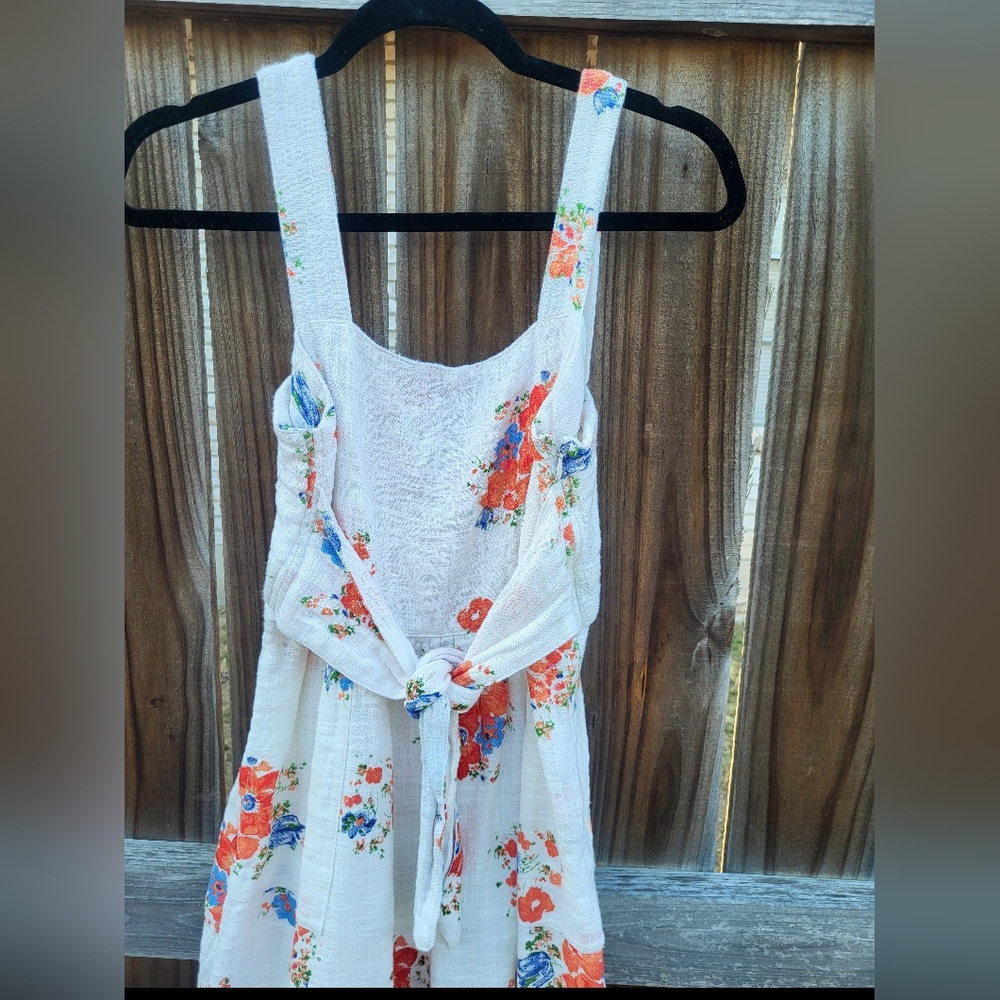 Anthropologie Ingalls Tie Waist Dress Cottagecore Summer Dress Size 2 - Picture 7 of 10